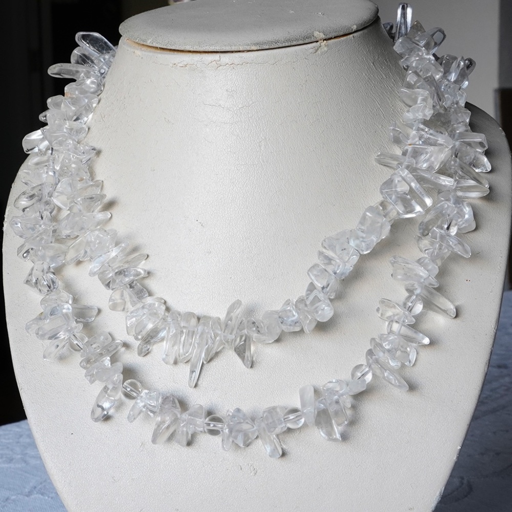 Clear Resin Bead Necklace